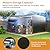 EASYHAWK 12 x 14 FT Metal Outdoor Storage Shed, Waterproof Garden Utility Shed with Lockable Door, All-Weather Storage Shelter for Bikes,Tool for Patio Lawn Backyard Garden Black