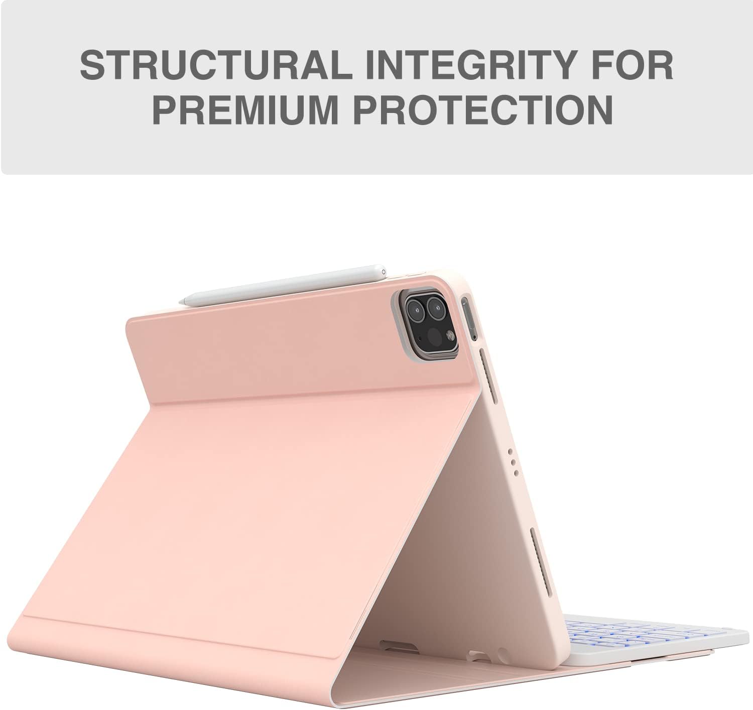 Flash Deals - 60% OFF iPad Pro 11 2021 Case with Keyboard, CHESONA Keyboard for iPad Pro 11-inch (3rd Generation, 2nd/1st Gen) - 7 Backlight & Detachable - Pencil Holder - Flip Stand Cover - iPad Pro 11 inch Keyboard, Rose 🔥 Crazy Deals iPad Pro 11 2021 Case with Keyboard, CHESONA Keyboard for iPad Pro 11-inch (3rd Generation, 2nd/1st Gen) - 7 Backlight & Detachable - Pencil Holder - Flip Stand Cover - iPad Pro 11 inch Keyboard, Rose