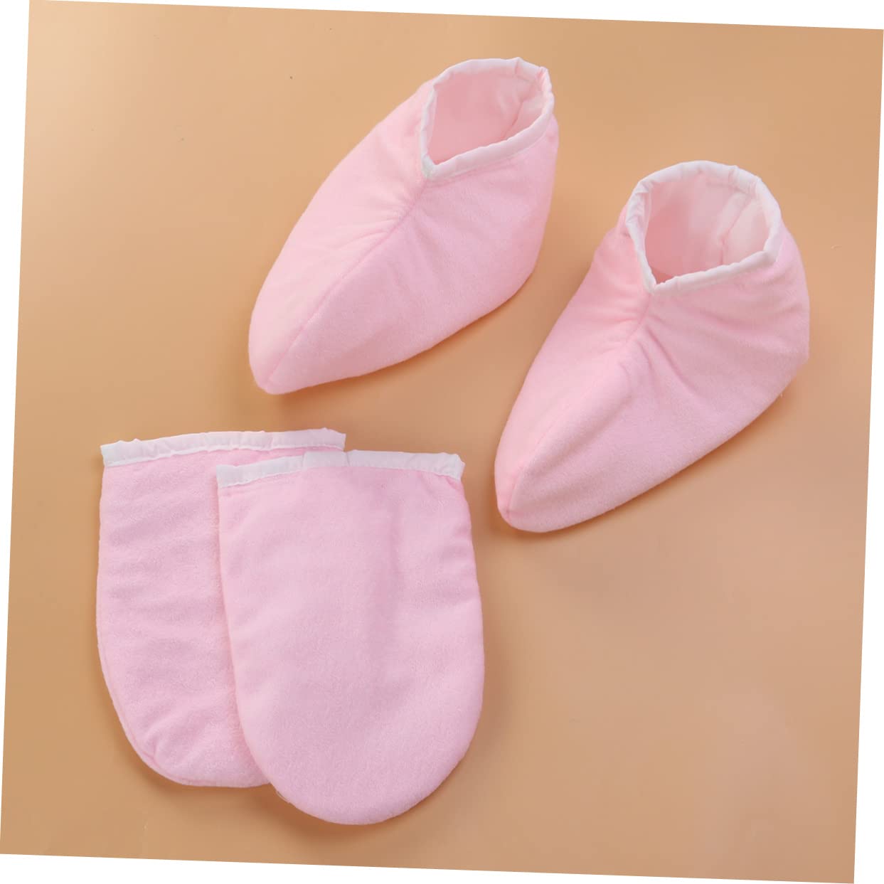 Beavorty 6 Pares Guante Térmico Calentado Mitones Calentadores De Cera De Parafina Guantes De Cera De Parafina Guantes Para Manos Secas Cubierta De Pie De Parafina Producto Spa
