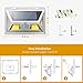 JUSLIT Solar Lights Outdoor, 74 COB LEDs Motion Sensor Light, 2 Modes Wireless Security Wall Lighting W/ 270° Wide Angle, IP65 Waterproof for Front Door, Yard, Garage, Garden, Deck, Porch (4PK)