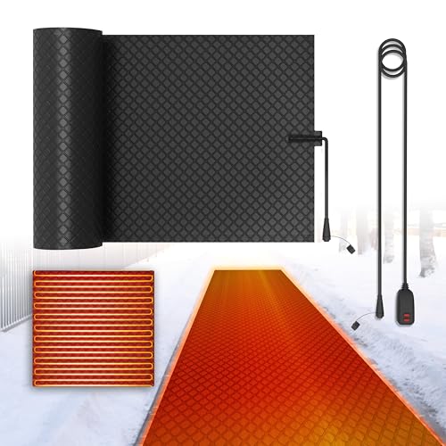 LulnCush Heated Snow Melting Mat, 21 x 72 Inch Heated