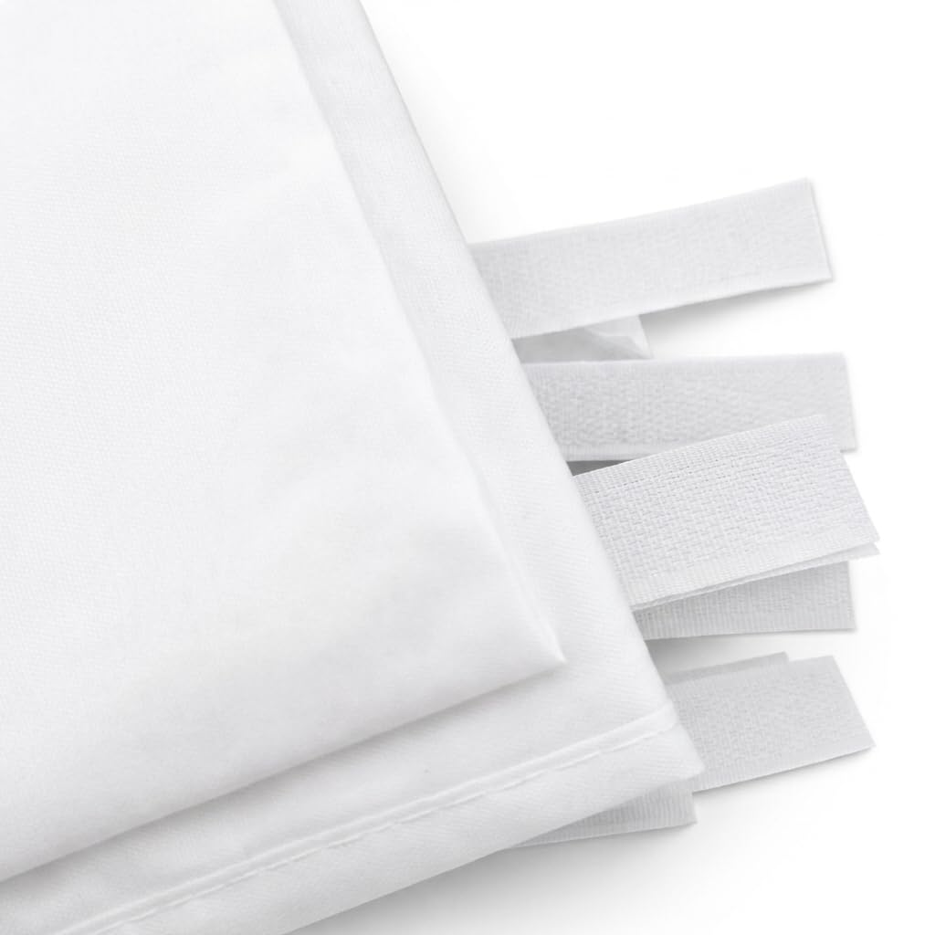 Xone | Set 3 pezzi Tenda laterale per Gazebo 3x3m, tessuto impermabile Anti-UV 99% | solo 3 Pareti Laterali colore Bianco