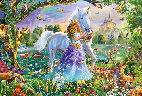 Schmidt Spiele Puzle 56307 - Puzzle Infantil (150 Piezas), diseño de Princesa con Unicornio y...
