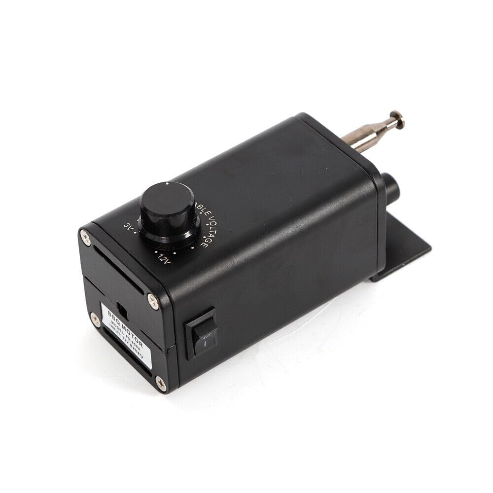 Grill Motor Rotisserie Getriebemotor für Schaschlik Spießdreher, Spießaufsatz,15W 28KG BBQ Grill Motor Grillspieß Drehspieß Rotisserie Getriebemotor DC 3-12V