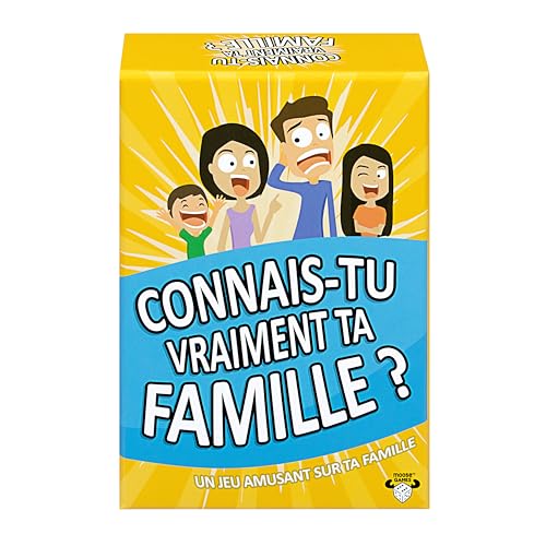 Connais-tu Vraiment ta Famille ? Un Jeu de Cartes Familial et Amusant avec des sujets de Discussion intéressants et des défis délirants, pour Les Enfants à partir de 8 Ans, Les Ados et Les Parents