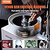 VEVOR Gem Faceting Machine, 180W Jade Grinding Polishing Machine 0-2980RPM Adjustable Rotating Speed, Rock Jewel Angle Polisher with Precise Mechanical Manipulator & Scale Gem Jade Stone Crystal