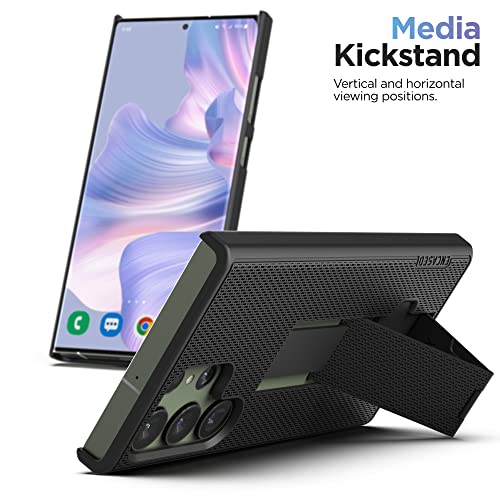 Encased-DuraClip-Designed-for-Samsung-Galaxy-S23-Ultra-Belt-Clip-Case-Slim-Phone-Case-with-Holster-Black