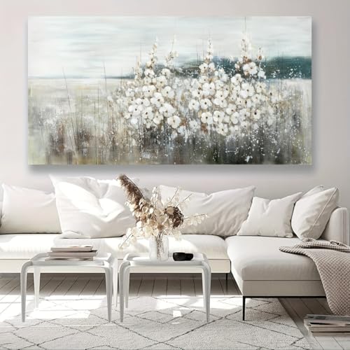 Tableau abstrait sur toile pour habiller un grand mur vide avec élégance