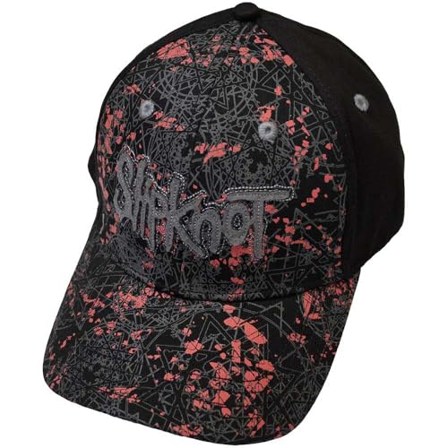 Rock Off officially licensed products Mens Slipknot Nonagrams Pattern Baseball Cap One Size Black
