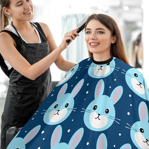 Capa para Barbería Azul con Diseño Bunny para Adultos miniatura 5