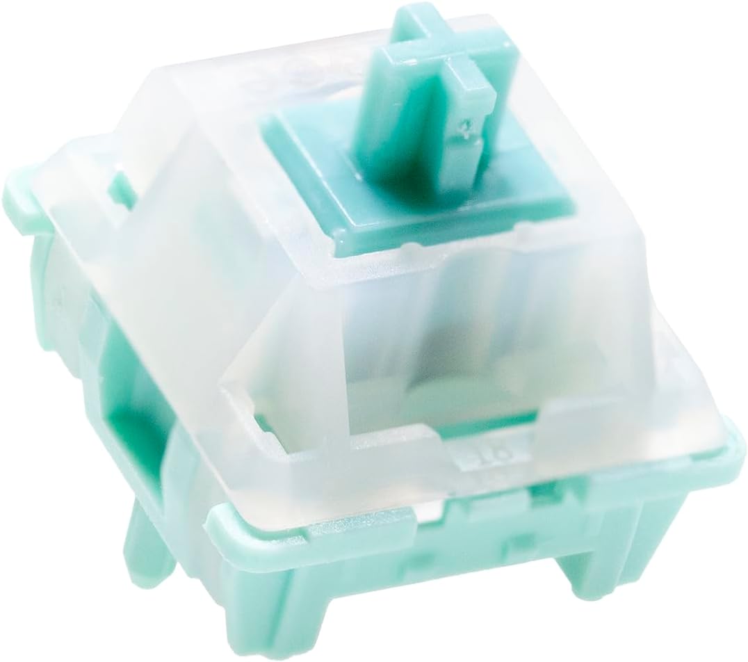 KPREPUBLIC Zuoce Turquoise Switch Linear RGB SMD 5pin 28g 30g for Mechanical Keyboard PA UPE HiFi Factory Pre Lubed (Zuoce Turquoise Switch x70)