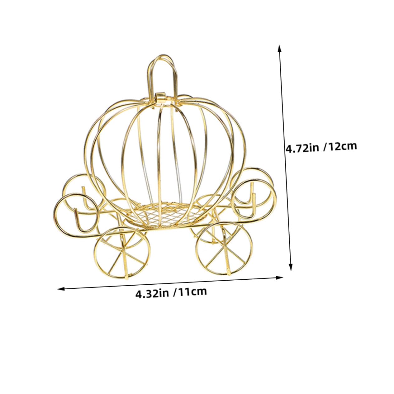 COLLBATH 7 Stück Teiliges Metall-kürbis-kutschen-süßigkeitenbox- Stabile Kleine Candy Box im Romantischen Vintage-design als Hochzeitsdeko Party-mitgebsel und Tischmittelstück