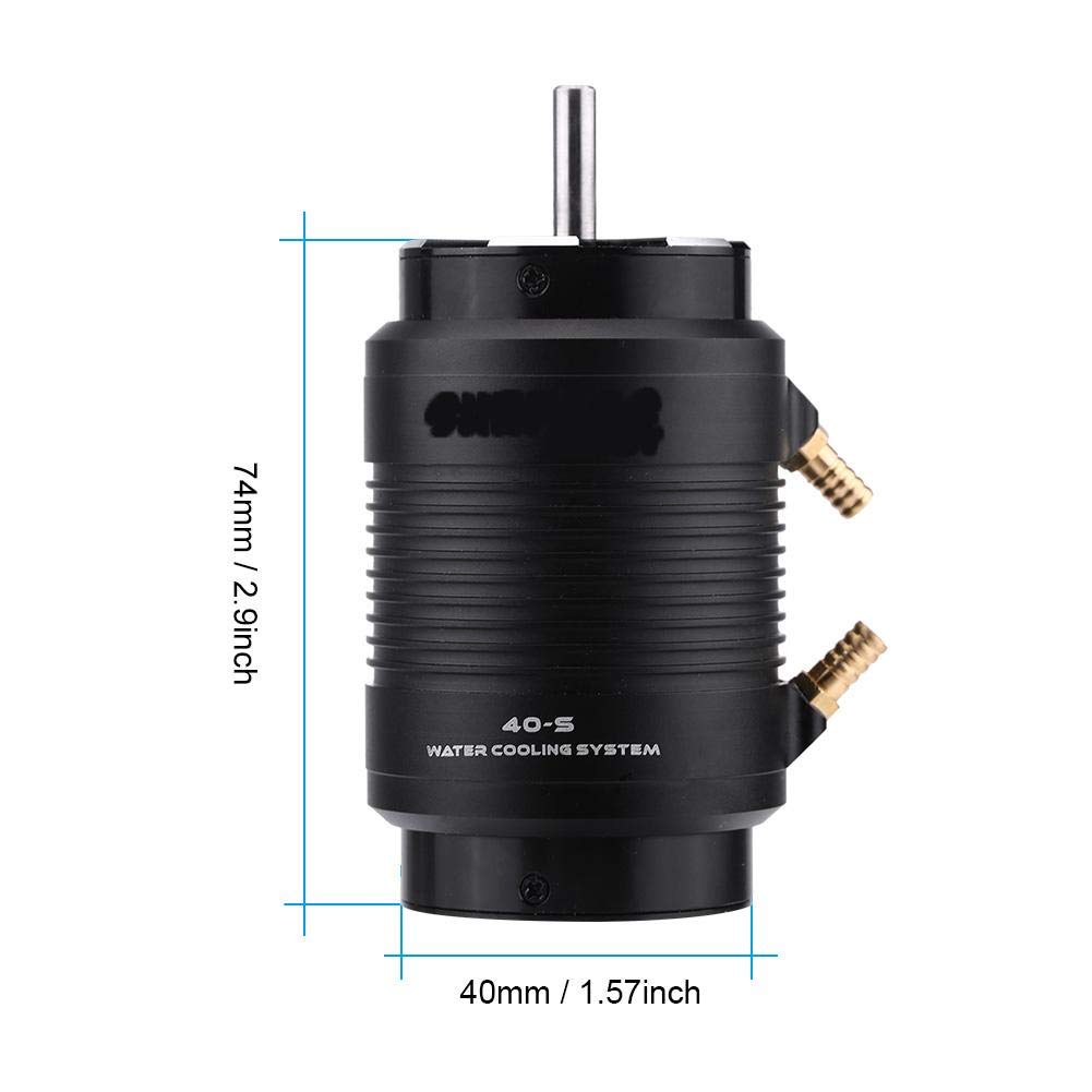 Wodoodporny 4-biegunowy 12 gniazd 4074 2000 KV silnik chłodzący wodą + 40-S zestaw kurtek chłodzących do uniwersalnego modelu pilota zamiennik łodzi do 1000 mm RC