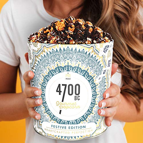 Image of 4700BC Gourmet Popcorn, Mocha Walnut Chocolate, Tin, 375g