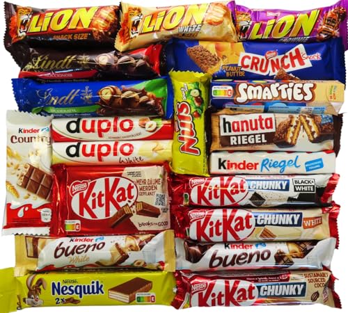 CAPTAIN PLAY | Snack Box mit verschiedenen Schokoriegeln | 20-teilig