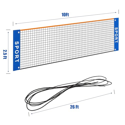 image for Eastgoing 10 ft Mini Portable Soccer Tennis Net | Pickleball Net for D