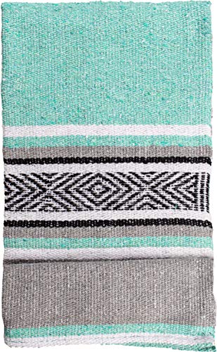 threads west Genuine Mexican Handwoven Blanket, Premium Large Heavyweight Falsa Blanket, Serape