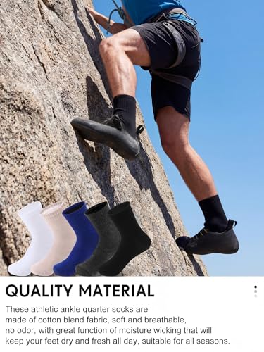 Image of Tarpop 100 Pairs Bulk Mens Socks Moisture Wicking Casual Sports Ankle Socks for Homeless Unisex Adult Men Women