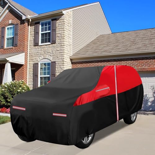 NEVERLAND Funda Coche Exterior SUV - Funda Coche Exterior Impermeable para SUV Impermeable Protector Solar y Estilo XL 510x200x180CM para 2009-2025 Audi A5 para Porsche Cayenne 2010-2025 - imagen 7