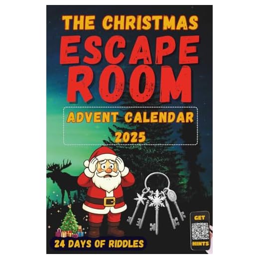 The Christmas Escape Room - Advent Calendar 2025: 24 Days of Riddles and Puzzles to save Christmas. An Escape Room in a Book - A Puzzle Each Day - ... 2025 (Christmas Escape Room - Advent Book)