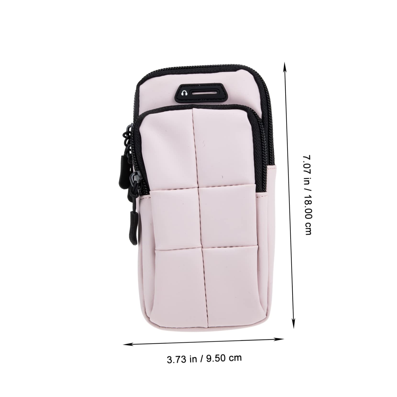 DOITOOL 3pezzi Fascia Braccio Unisex Per Telefono Pouch Cerniera Per Fitness e Sport All Per e Allenamento Palestra Colore Rosa