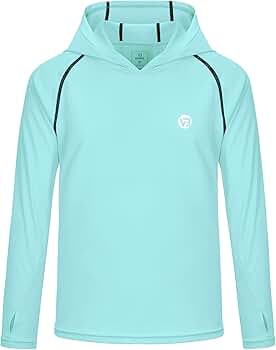 Amazon.com: Kids Fishing Shirts UV Sun Shirt Hooded Rash
