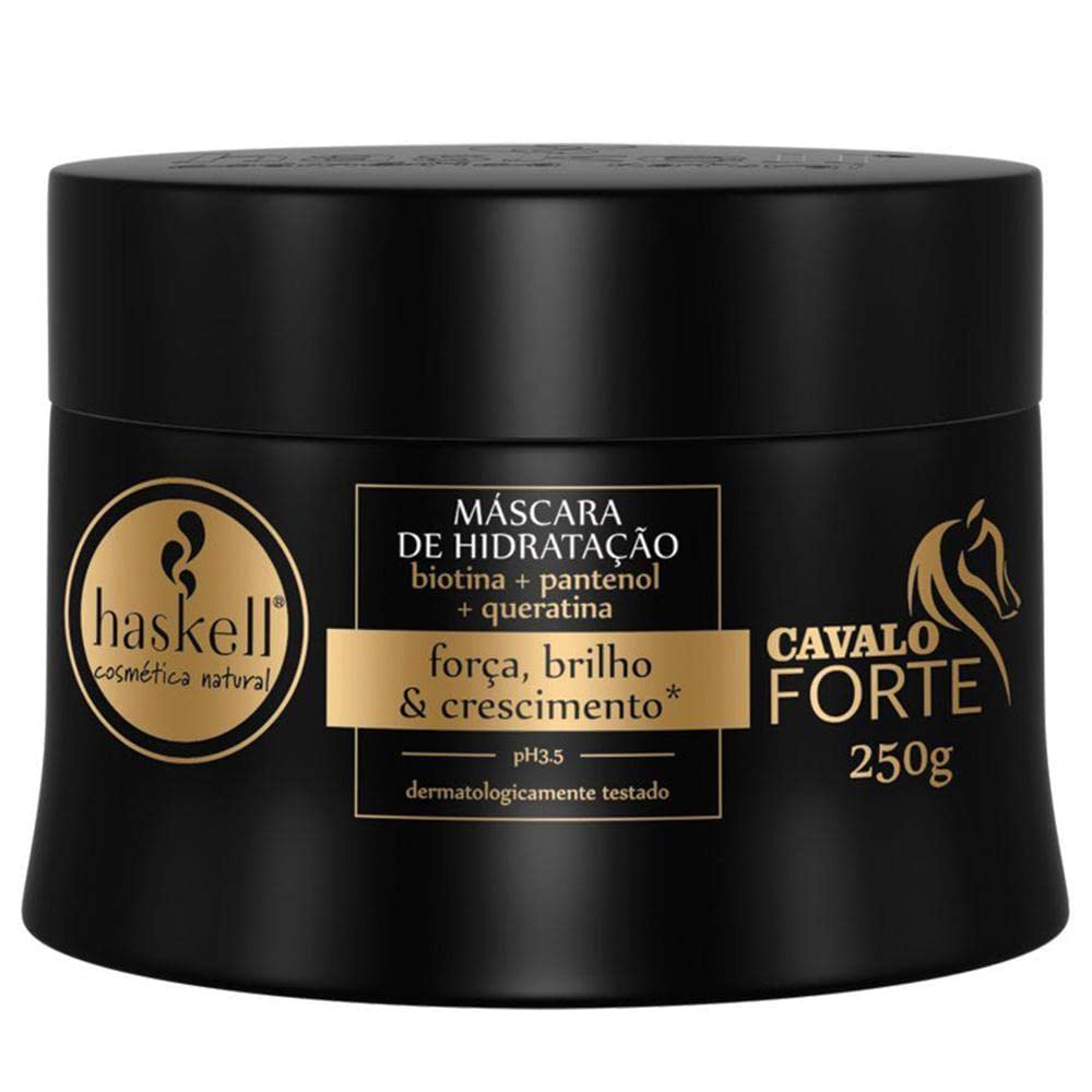 Haskell - Linha Cavalo Forte - Mascara Forca e Brilho 250 Gr - (Strong Horse Collection - Strength and Shine Mask Net 8.81 Oz)