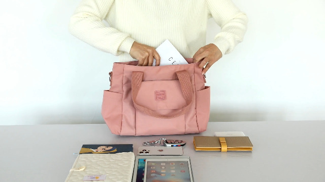 Bolso Tote para Mujer Multi-bolsillos Ligero Grande miniatura 7