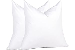Down Pillow Inserts 26 x 26 Inches (Pack of 2, White): The...