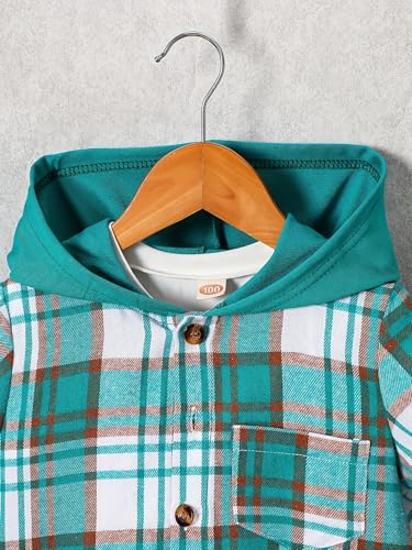 Image of Boys 2 Pieces Clothing Shorts Set Short Sleeve Plaid Button Down Shirt and Cargo Shorts Set 4-12Y