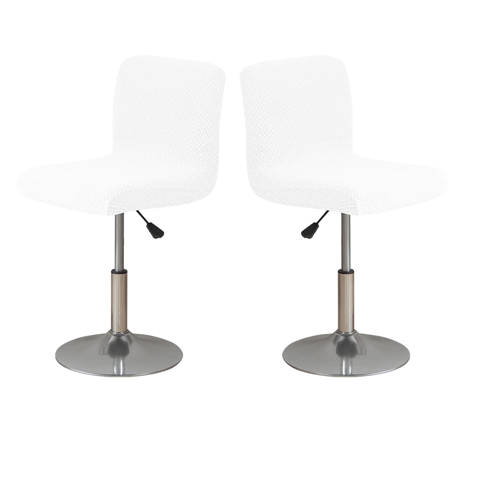 LIFEDX Lot De 2 Housses De Tabouret De Bar Extensibles Avec Dossier - Protection Chaise Haute Bleu