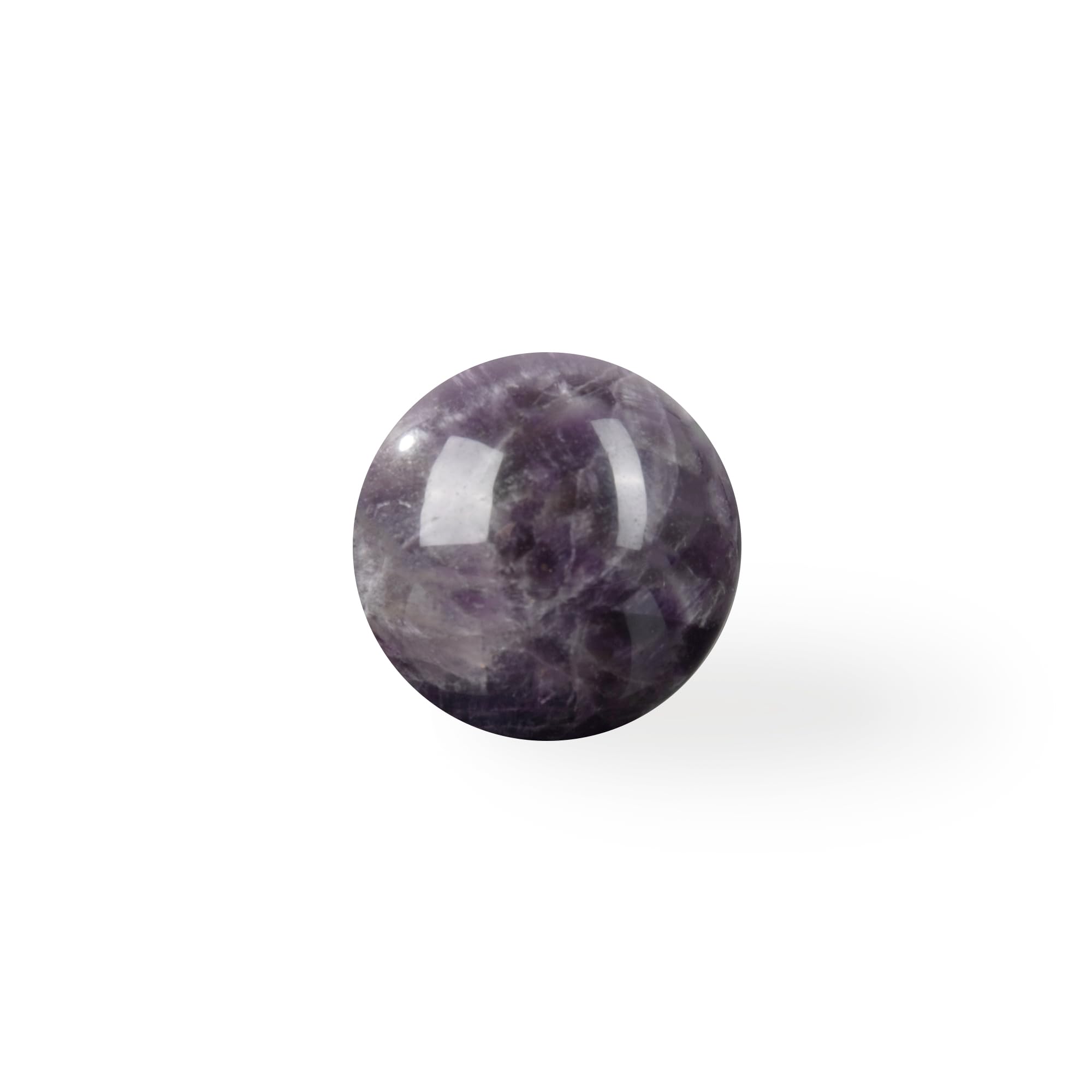 Myga Men's Amethyst Healing Crystal Sphere - Natural Healing Gemstone Ball For Yoga, Meditation & Chakra Balancing - Spiritual Gift For & Wo - Rose Quartz, Clear Quartz Or Fluorite (Amethyst)
