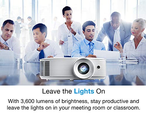 Image of Optoma EH335 1080p DLP Professional Projector | Bright 3,600 Lumens | Business Presentations & Classrooms | Network Control | Up to 15,000-Hr Lamp Life | Speaker Built in | Portable Size