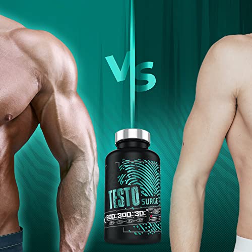 Testosterone Booster TESTO Surge | Testosterone Supplements for Men | Testosterone Boosters Muscle Growth Libido Boost Tablets 90 Vegan Capsules - Image 5