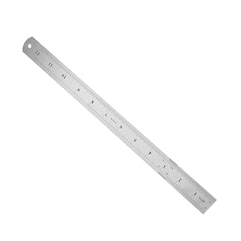 Stainless Steel Metric/Inch Straight Ruler 30cm/12 Inch Double Sided Scale Metal Straight Edge Ruler Measuring Tool