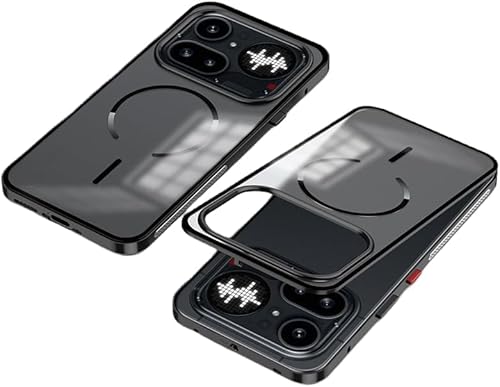 �ySuersty�zNothing Phone (4a) pro�p�o���p�[ �A���~ ������ �P�[�X �N���A�w�ʃJ�o�[�t�� ���̓����O �S�ʕی� ���^�������J�o�[ (�u���b�N)