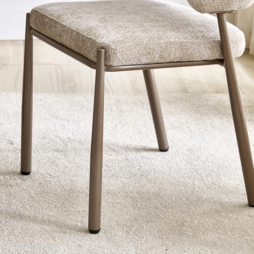 Image of Home Centre | Dining Chair for Home | Metal | Beige | 1 Year Warranty