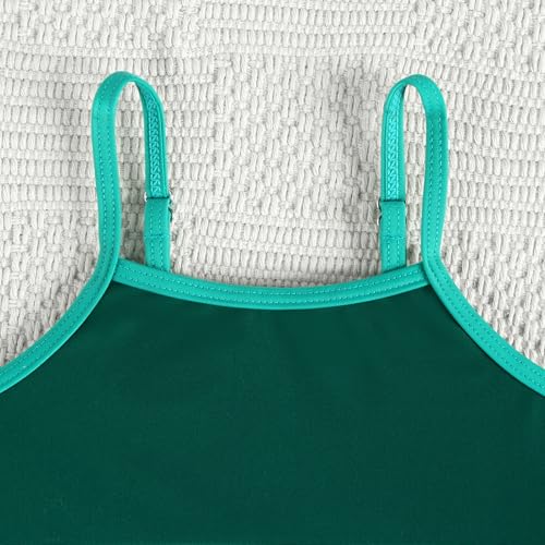 Image of Little Girl Swimsuit Casual Swimwear Kids Two Piece Color Block Bathing Suits Beach Bikini Set 3-12Years