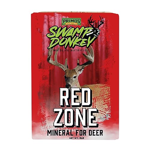 Primos Hunting Swamp Donkey Red Zone Brick - Mineral for Deer - 4 Pound Brick