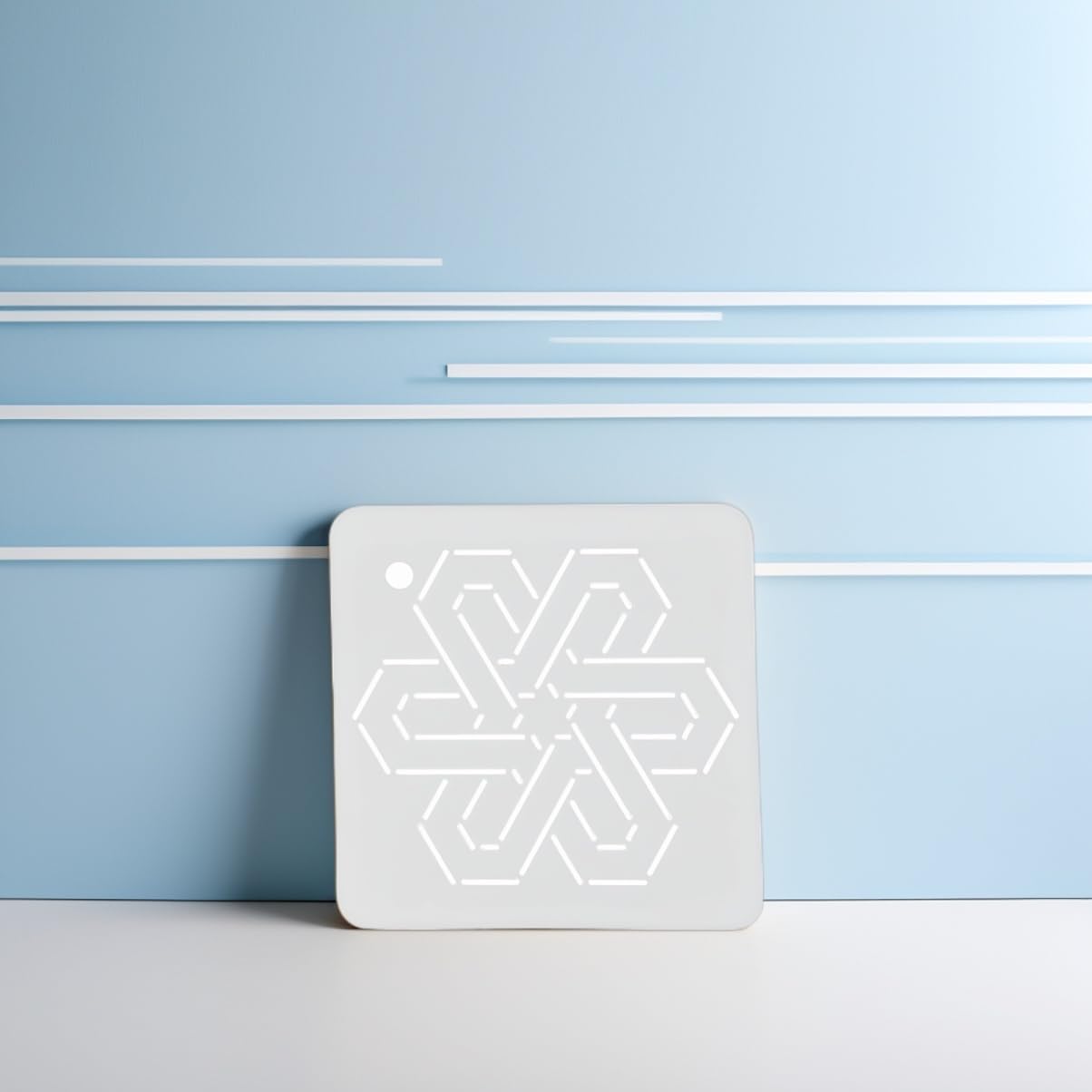 HOODANCOS 8Pcs Quilting Template Flower Line Stencils for Sewing Embroidery Patchwork Easy to Clean for DIY Projects and Craft Designs