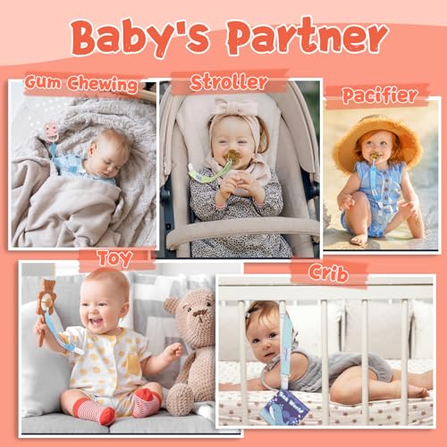 Babygoal 6PS21 Floral Pacifier Clips thumb #4