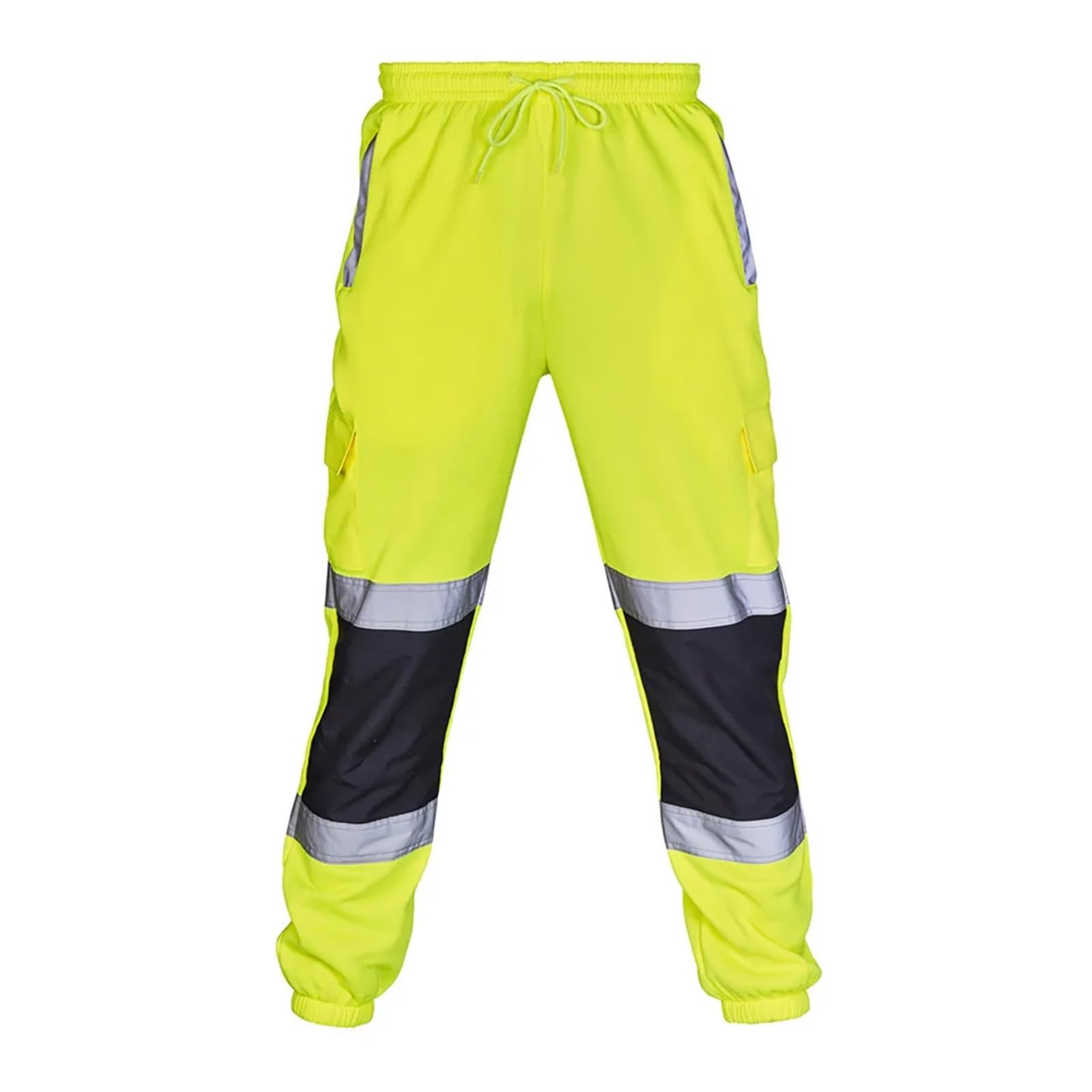 Pantalones de Trabajo Hombre Ropa de Trabajo Seguridad for Hombre, Pantalones Casuales con Tiras Reflectantes Carretera