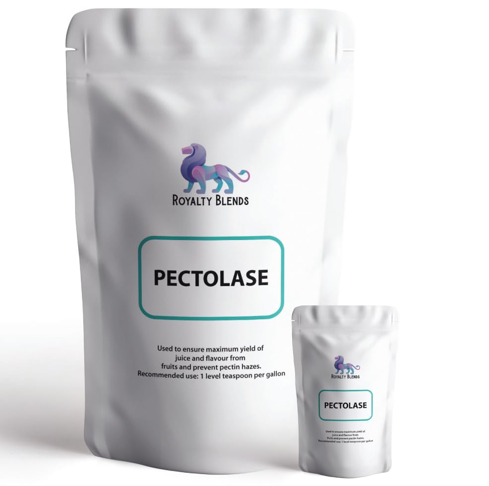 PECTOLASE for Home Brew Removes Haze & Pectin from Wines - Pectic Enzyme (100g Resealable Pouch)