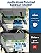 JOYTUTUS Sun Visor Extender for Cars, Polarized Sun Visor Extender Universal Sun Blocker UV400, Adjustable Visor Extension for Car Visor,Double-Clip,Anti Glare Stray Light