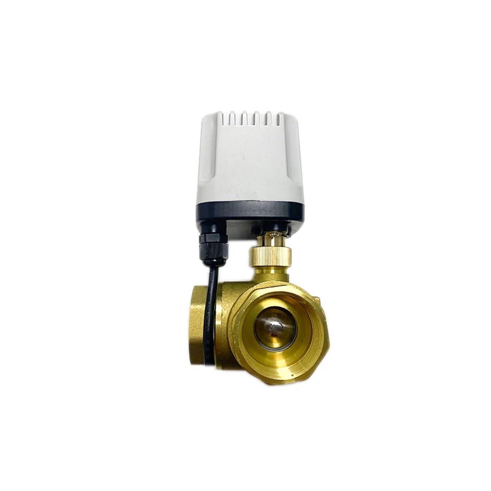 VSPPJYFG 1-1/4" three-way IP65 electric ball valve 220V 12V 24V 3 wire 2 control T/L type brass ball valve(L TYPE-220VAC)