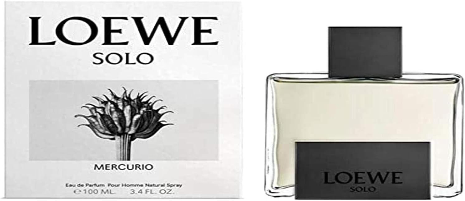 Loewe Solo Mercurio for Men 3.4 oz Eau de Parfum Spray (Discontinued Bottle)