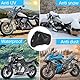 Motorad Abdeckung Wasserdicht 300D Motorrad Abdeckplane Outdoor Motorroller Roller Moped Garage mit 5 Reflektionsstreifen und 2 Schlossloch, 2 Winddichte Schnalle und 1 Tasche (L: 220x95x110cm)
