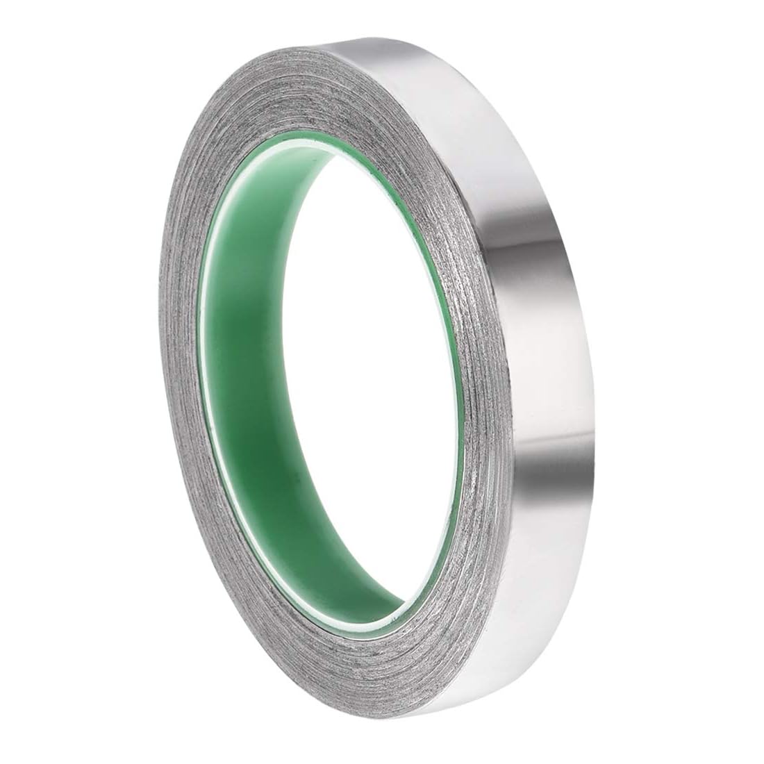 TA-VIGOR 15mm Aluminium Foil Tape Double Sided Conductive, High Temperature HVAC Duct Tape for Sealing & Patching, Conductive