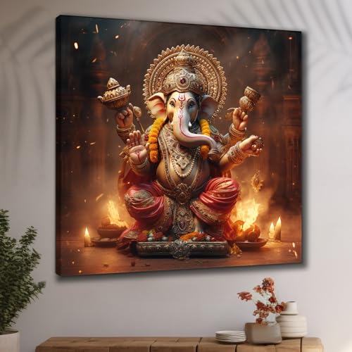 Image of SAF paintings modern art canvas home decor wall paintings with frame painting for living room wall decoration office (Color32, 16 inch x 16 inch)