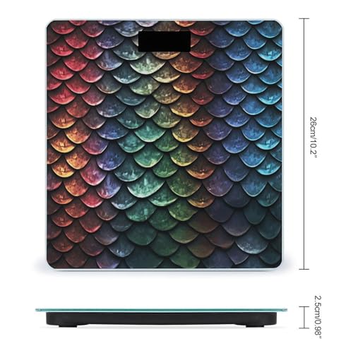 Báscula Digital de Baño con LCD y Superficie de Vidrio Templado miniatura 2